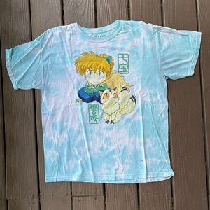 InuYasha Shippo Kirara Women’s Tie-Dye T-Shirt - BoxLunch Exclusive Large Anime